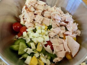 protein added to salad