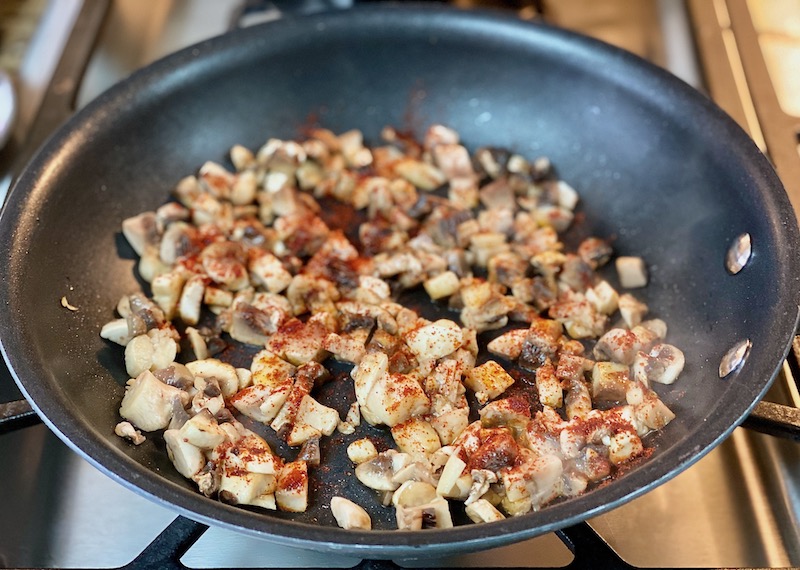 cooked mushrooms