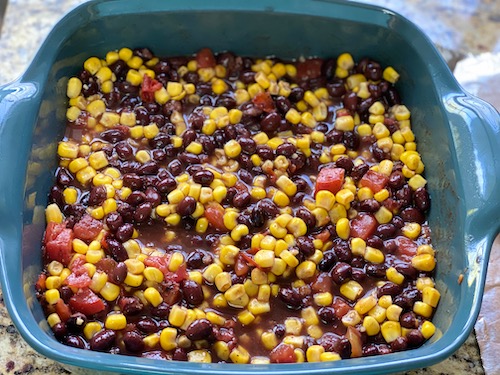 Tex Mex Salsa chicken beans and corn