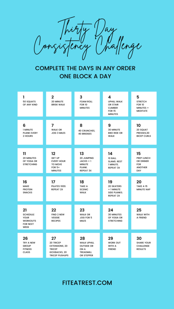 30 day consistency challenge